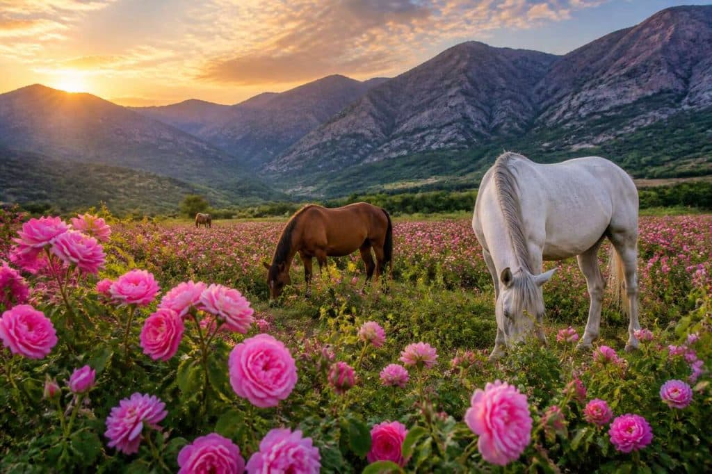 Cheval et nature : explorez la vallée des Roses